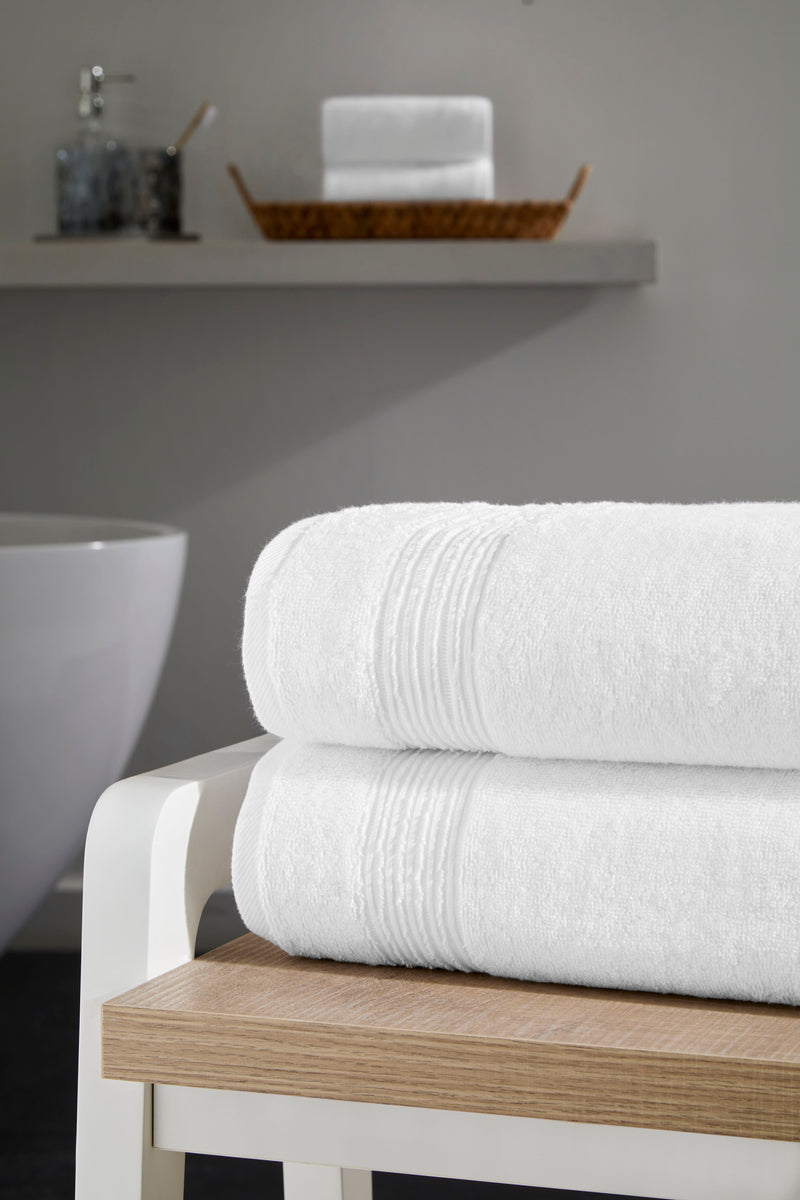 Werty 2-Piece Bath Sheet Set - 35x70” Oversized Luxury Turkish Cotton