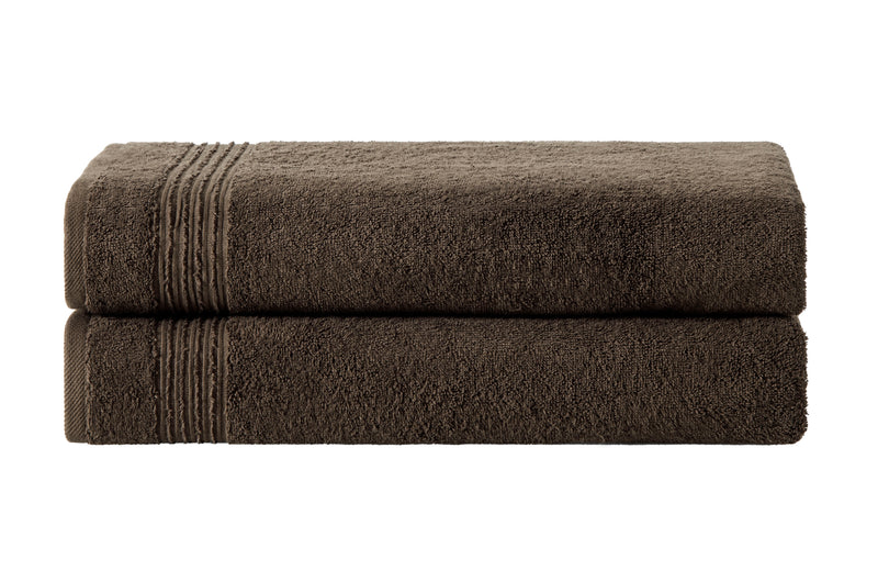 Werty 2-Piece Bath Sheet Set - 35x70” Oversized Luxury Turkish Cotton