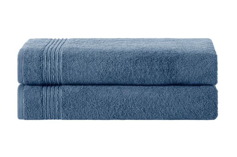 Werty 2-Piece Bath Sheet Set - 35x70” Oversized Luxury Turkish Cotton