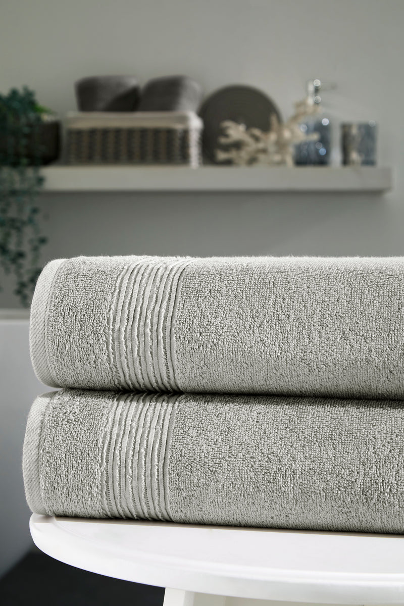 Werty 2-Piece Bath Sheet Set - 35x70” Oversized Luxury Turkish Cotton