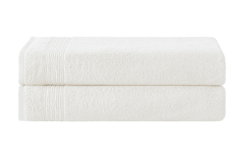 Werty 2-Piece Bath Sheet Set - 35x70” Oversized Luxury Turkish Cotton