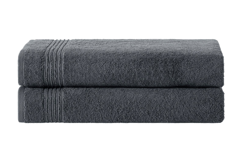 Werty 2-Piece Bath Sheet Set - 35x70” Oversized Luxury Turkish Cotton