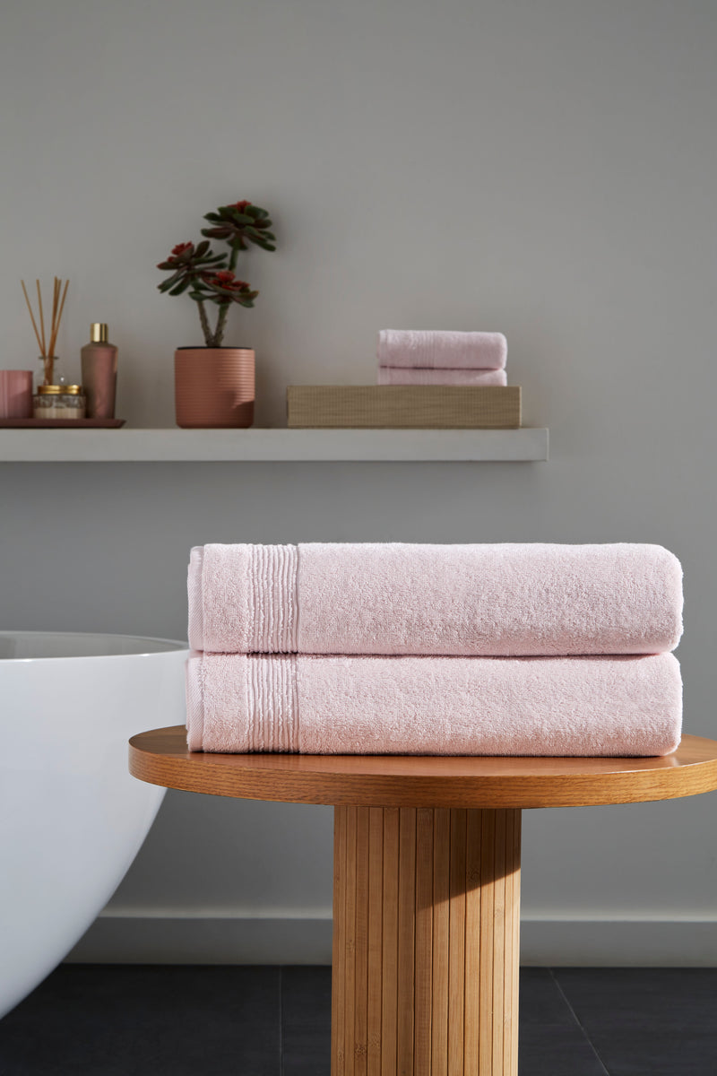 Werty 2-Piece Bath Sheet Set - 35x70” Oversized Luxury Turkish Cotton
