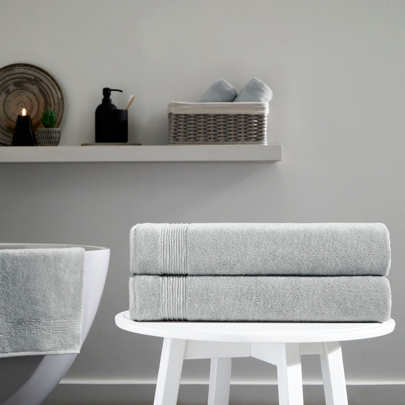 Werty 2-Piece Bath Sheet Set - 35x70” Oversized Luxury Turkish Cotton