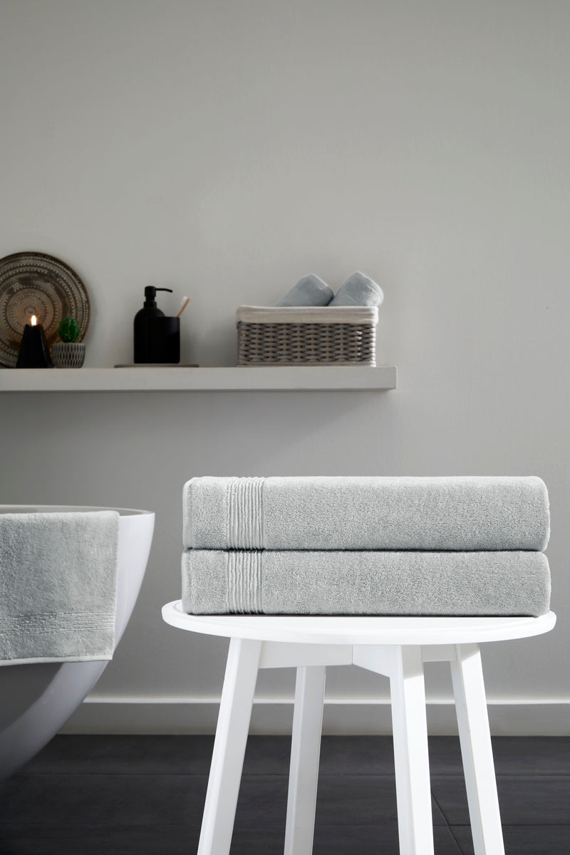 Werty 2-Piece Bath Sheet Set - 35x70” Oversized Luxury Turkish Cotton
